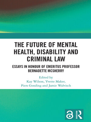 cover image of The Future of Mental Health, Disability and Criminal Law